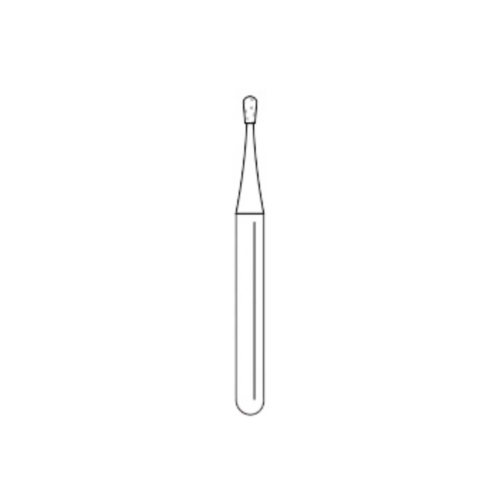 Solo Diamond Single Use Burs, FG, Pear, # 0508, 0.8 mm, Medium, Blue, 25/Pk, 830008M thumbnail 7