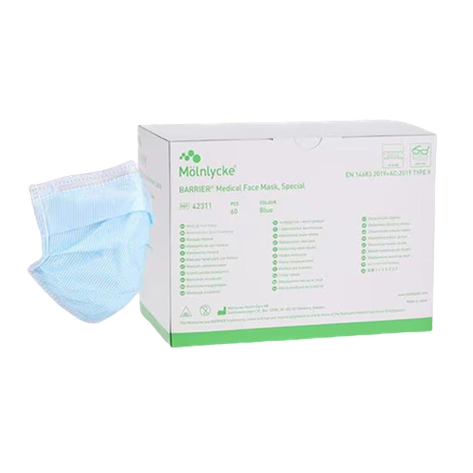 Barrier Face Mask w/Ties 60/Box product image