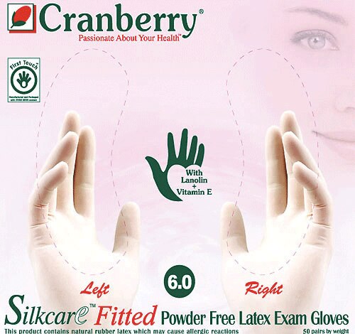 Silkcare PF Latex Gloves Fitted 100/Bx 6.5 product image