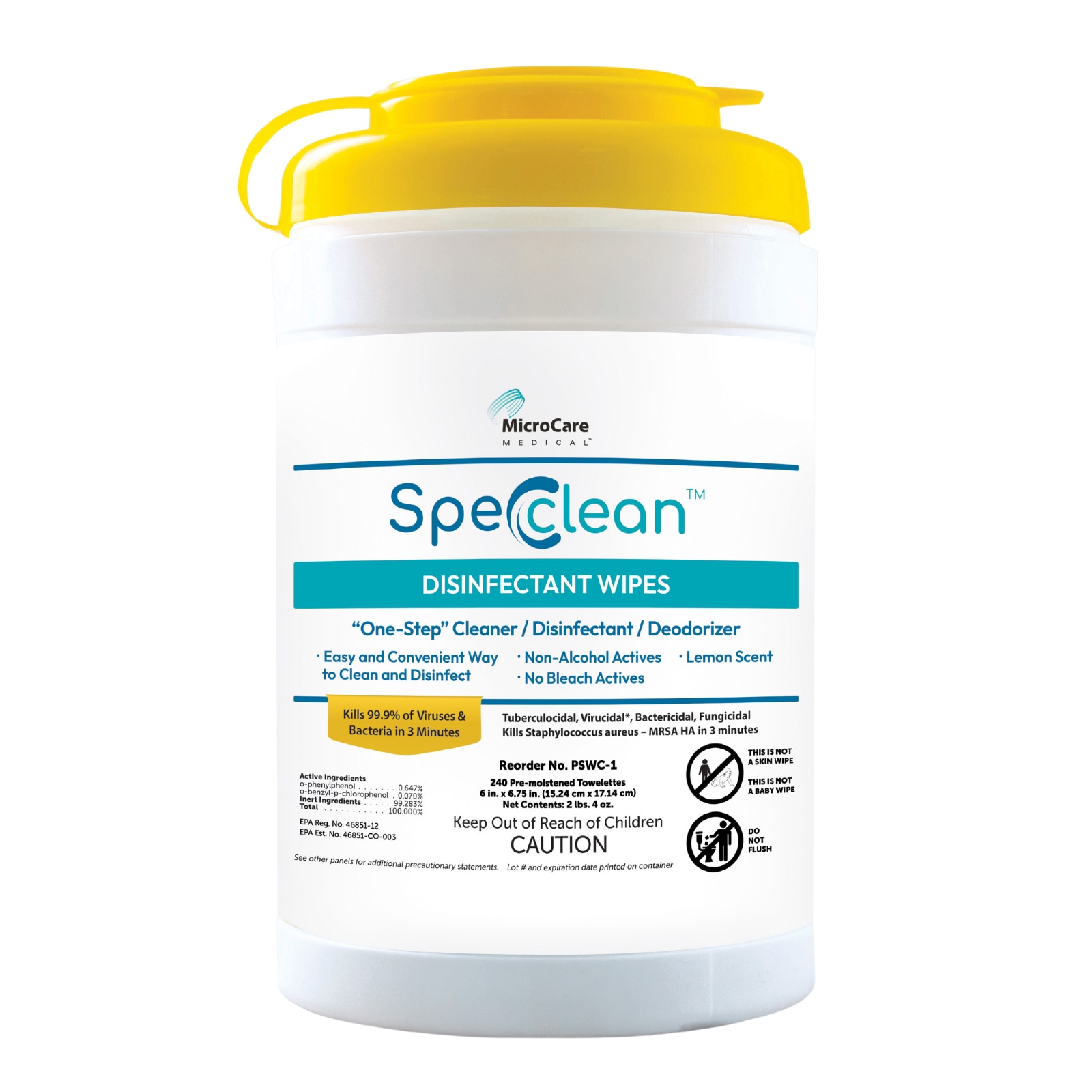 Spec Clean Disinfectant Wipes 240/Can thumbnail 7