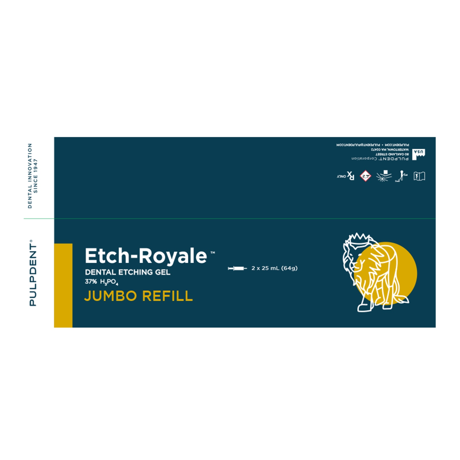 Etch Royale Dental Etching Gel, 37% Phosphoric Acid, Jumbo Syringe Refill, 25 ml, Dark Blue, 2/Pk, ER50R thumbnail 10