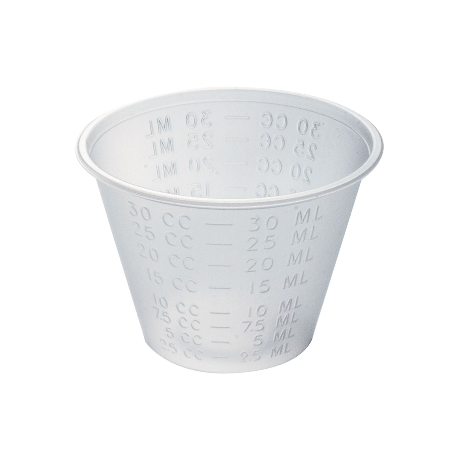 Medicine Graduated Cup Polypropylene Clear 1 oz Disposable 100/Pk product image