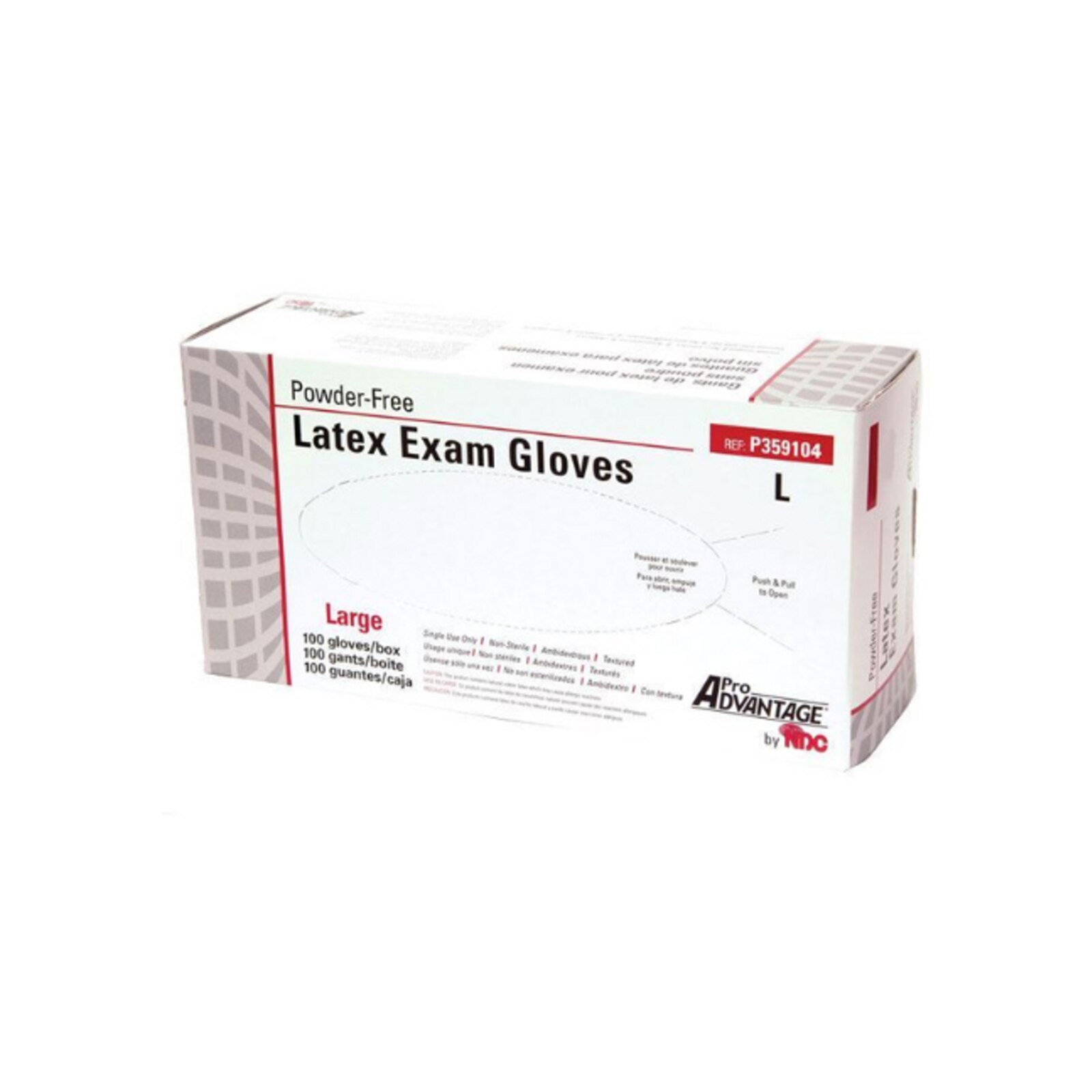 Pro Advantage Latex Gloves Large 100/Box product image