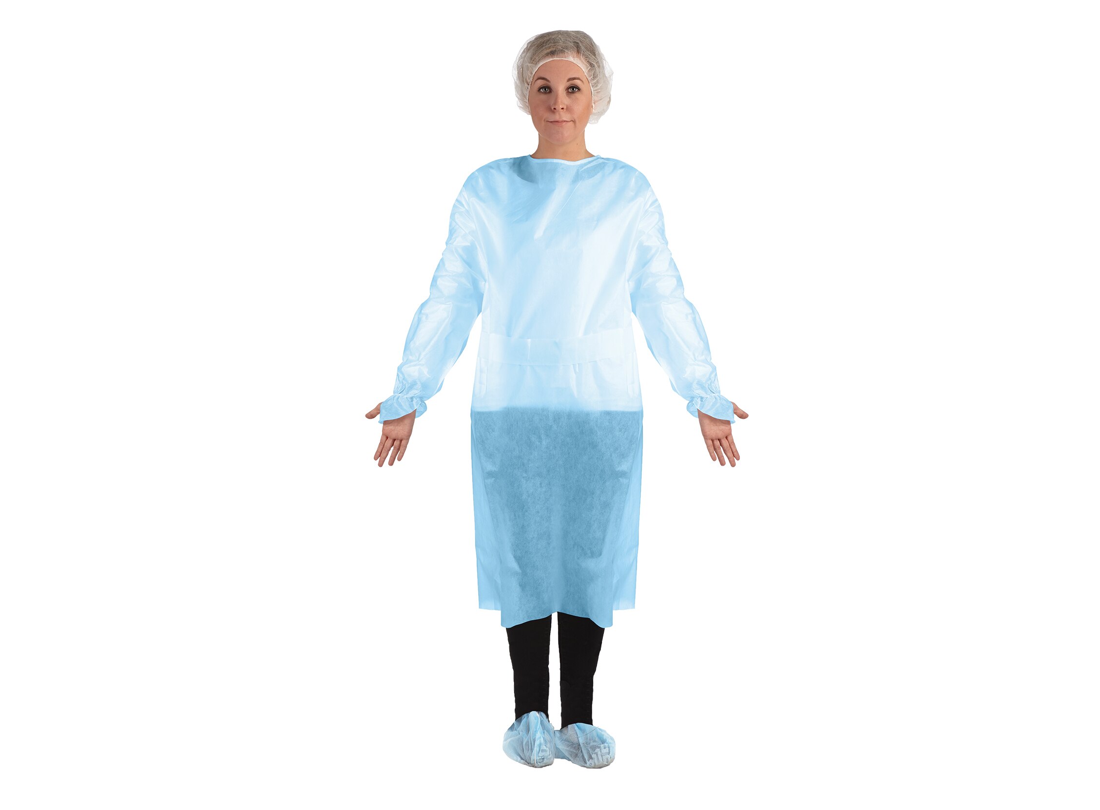 Isolation Gown Regular Blue 50/Pk product image