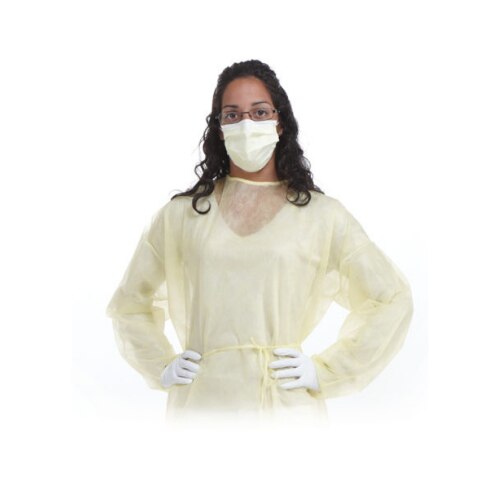 Isolation Gown Regular Blue 50/Pk thumbnail 2