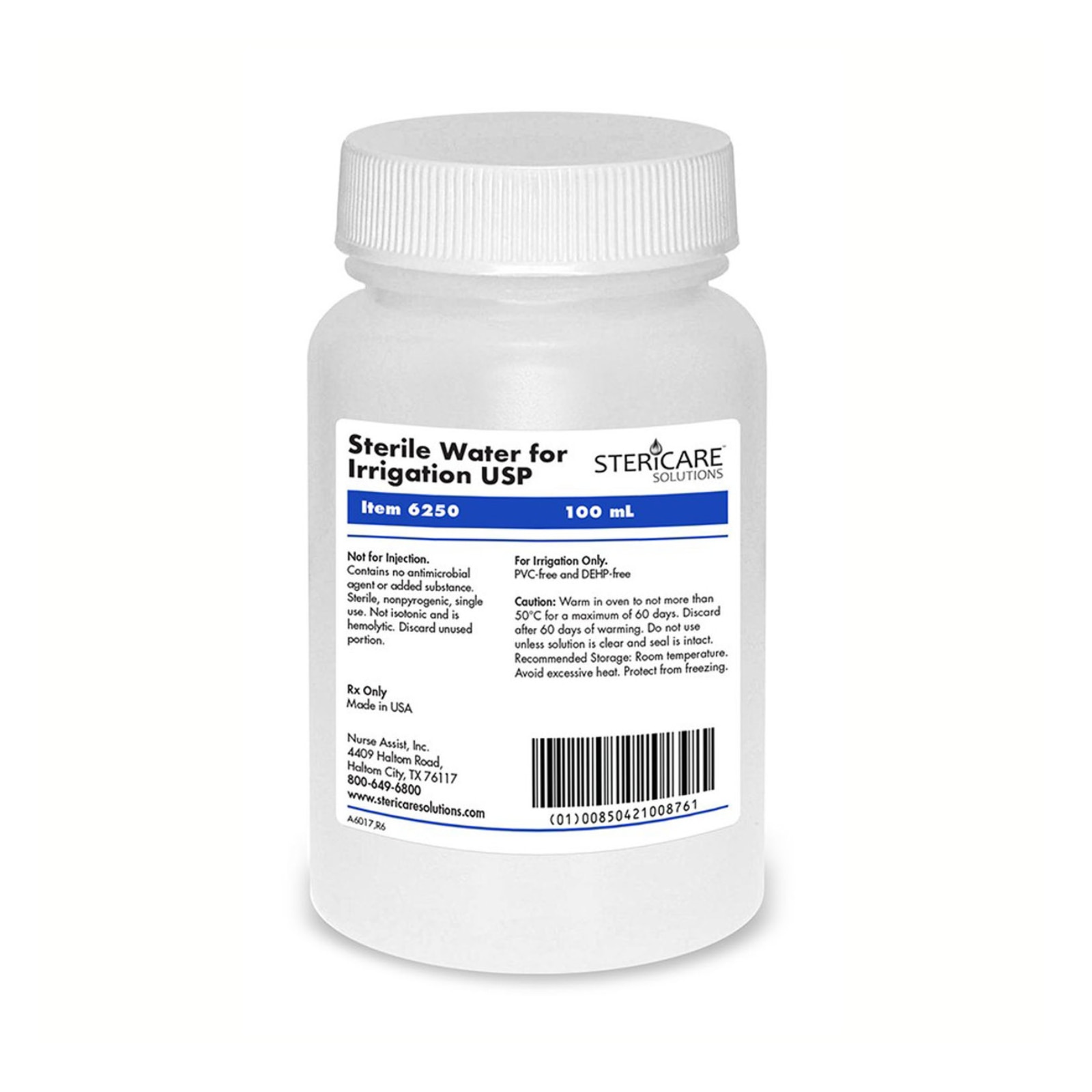 SteriCare Solutions Irrigation Solution Water 100mL Plastic Pour Bottle 48/Ca thumbnail 3