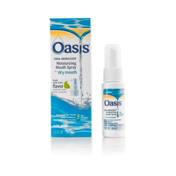 Oasis Moisturizing Mouth Spray for Dry Mouth Mint 1oz DC Dental