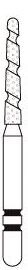 Two Striper TS2000 Spiral Cut Diamond Burs, FG, Round-End Taper, 2003.9, 1.4 mm, Coarse, Green, 5/Pk, 2000039 thumbnail 6