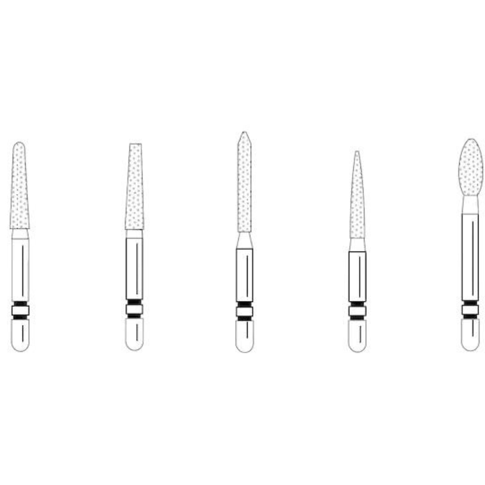 #X772.10 Fine Two Striper® Lab Diamond Bur Round-End Taper HP thumbnail 4
