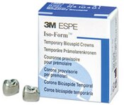 3M Iso-Form Temporary Bicuspid Crowns, L58, Lower Right Second Bicuspid, 5 Crowns