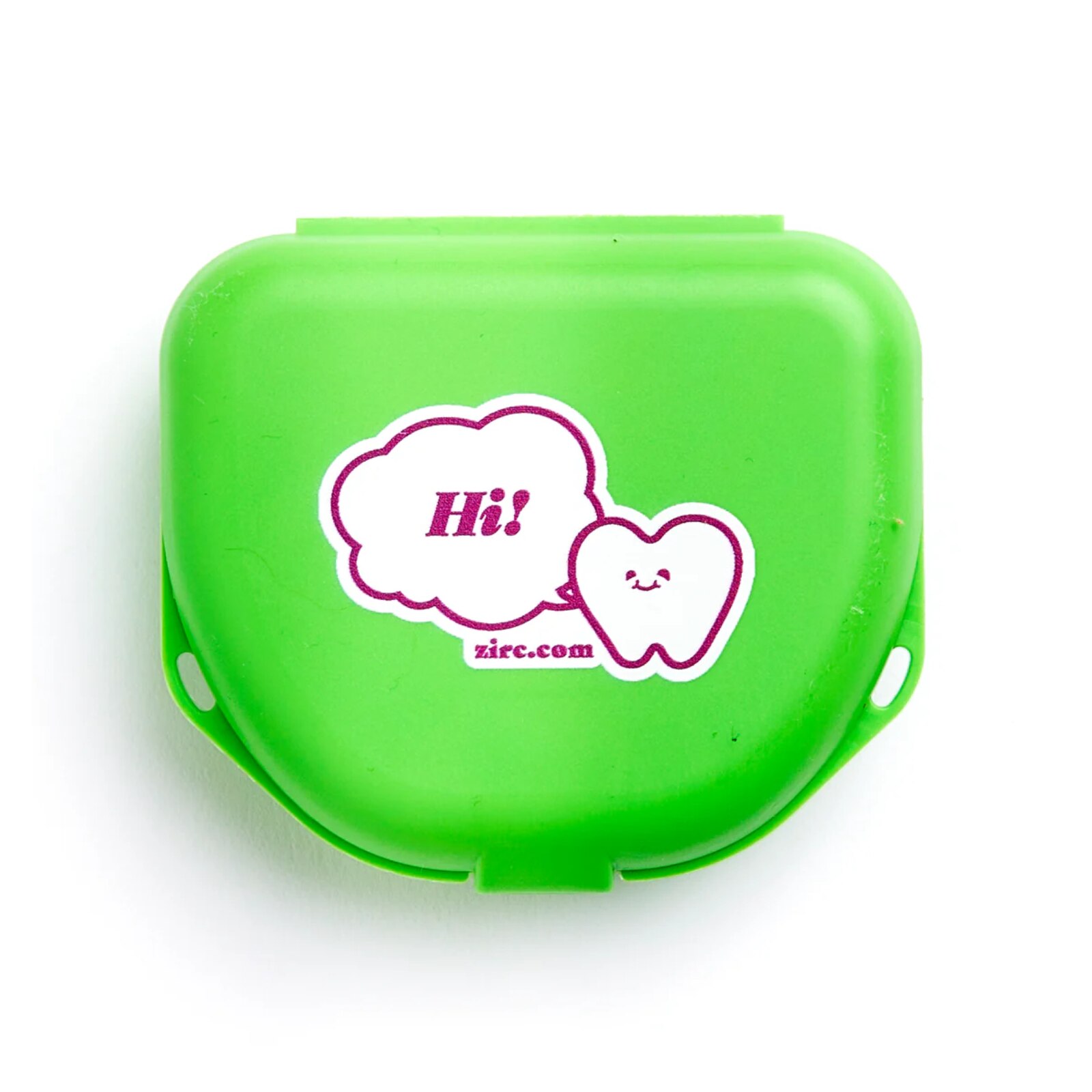 Imprinted Retainer Box 1 in Neon Green 144/Pk thumbnail 3