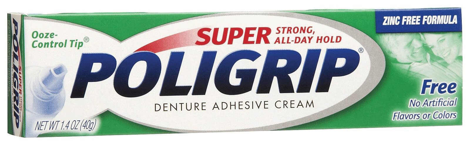 Super Poligrip Denture Adhesive Cream, Travel Size, 0.75 oz, 12/Pk thumbnail 2