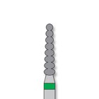 Piranha Diamond Single-Use Burs, FG, Flat End Taper, # 6055-018, 1.8 mm, Coarse, Green, 25/Pk, 6055-018C product image