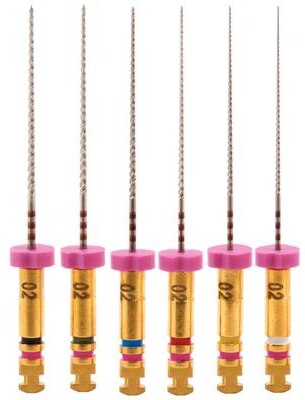 K3 Rotary File 21 mm Size 15-40 Nickel Titanium Assorted 0.02 6/Pk product image