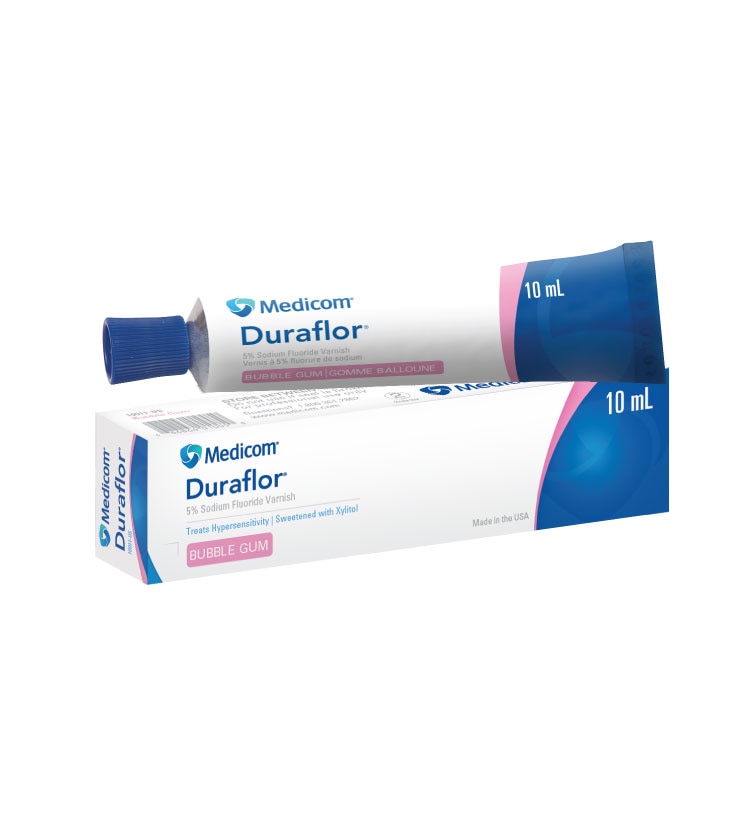 Duraflor Fluoride Varnish Tube 5% NaF 10 mL Bubblegum 10Ml/Tb thumbnail 11