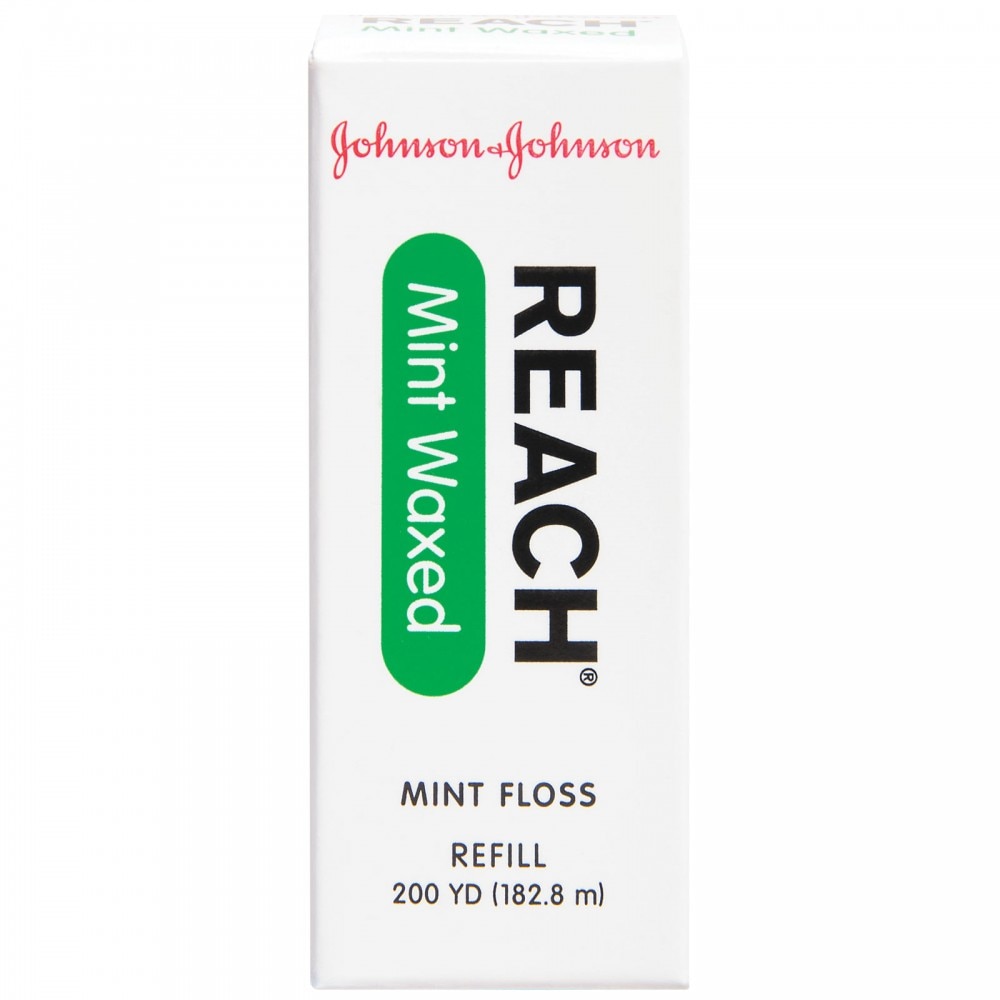 Dr. Fresh - Reach Dental Floss Waxed Mint 200yd Refill (no dispenser) product image