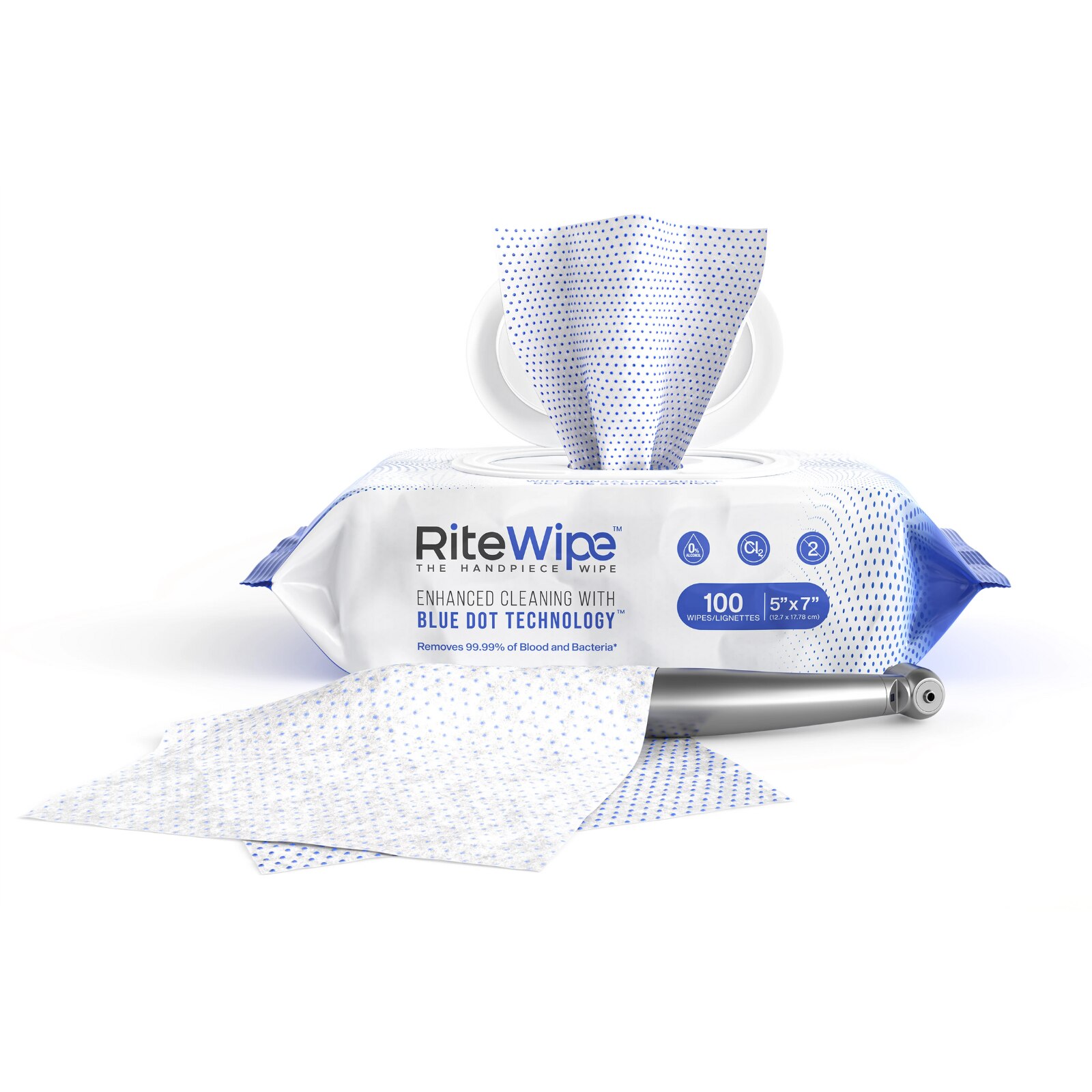 RiteWipe The Handpiece Wipe Handpiece Cleaner Package 100/Pk product image