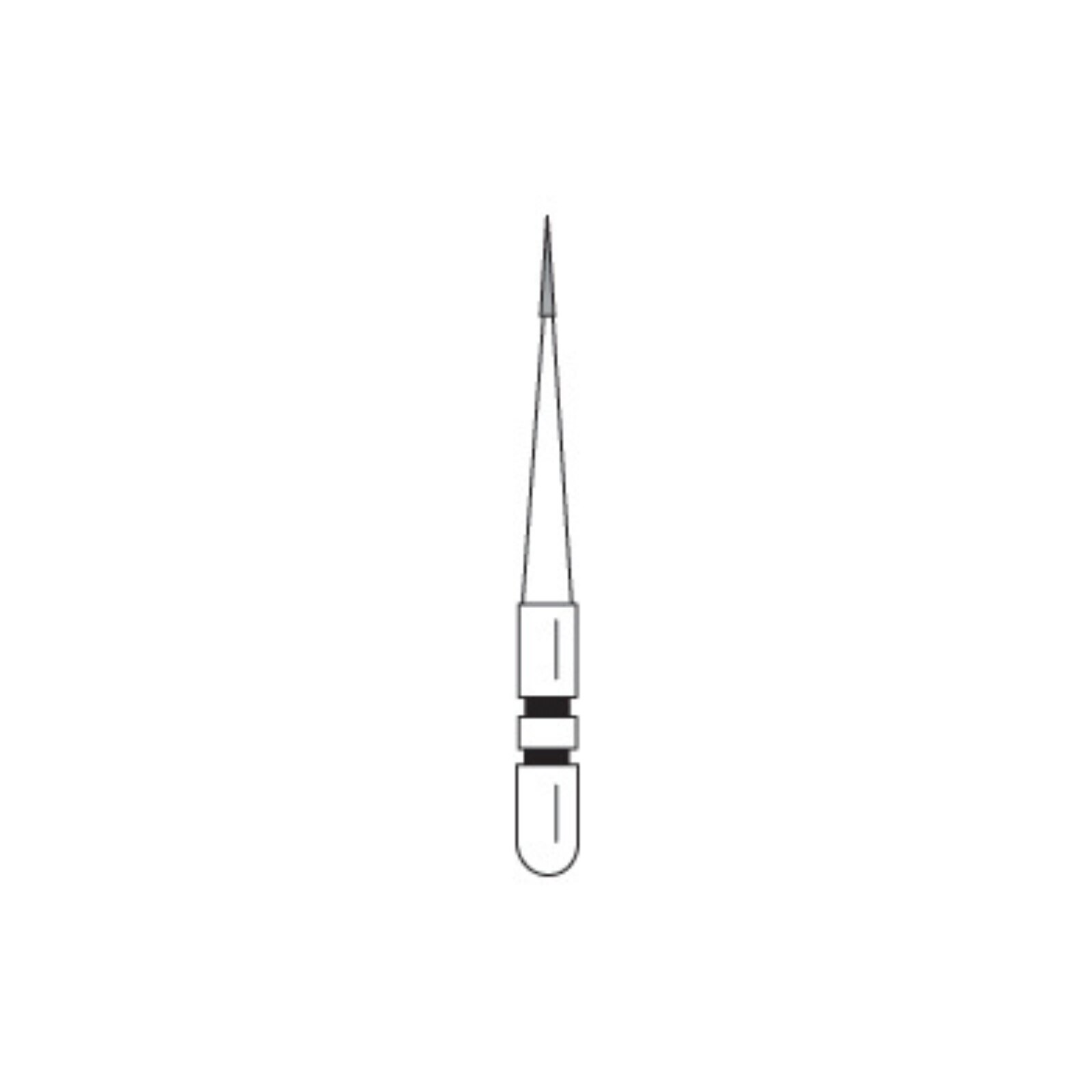 Two Striper Diamond Burs, FGSS, Interproximal Trimmer, 201.3 S, 0.8 mm, Fine, Red, 5/Pk, 2015927 thumbnail 6