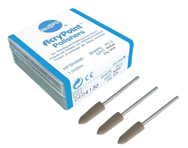 3 Scatole Di Lucidatrici Dentali Brownie AZDENT A Fiamma - 12 Punti Per Scatola, Gambo 1,6mm FG Per Ceramica E Resina