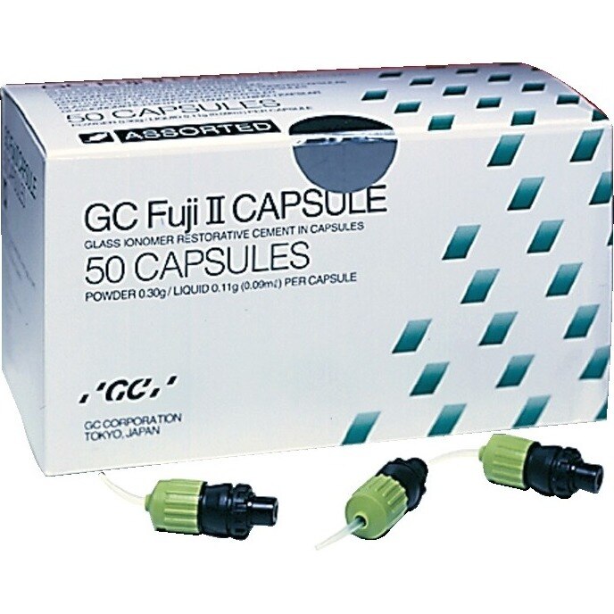 Fuji II Glass Ionomer Restorative, Self-Cure, Capsules Package, 0.1 ml, Assorted, 50/Pk thumbnail 3