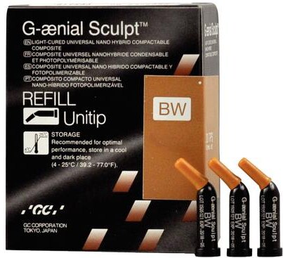 G-aenial Sculpt Universal Composite, Unitip Refill, 0.16 ml, BW, 10/Pk thumbnail 9