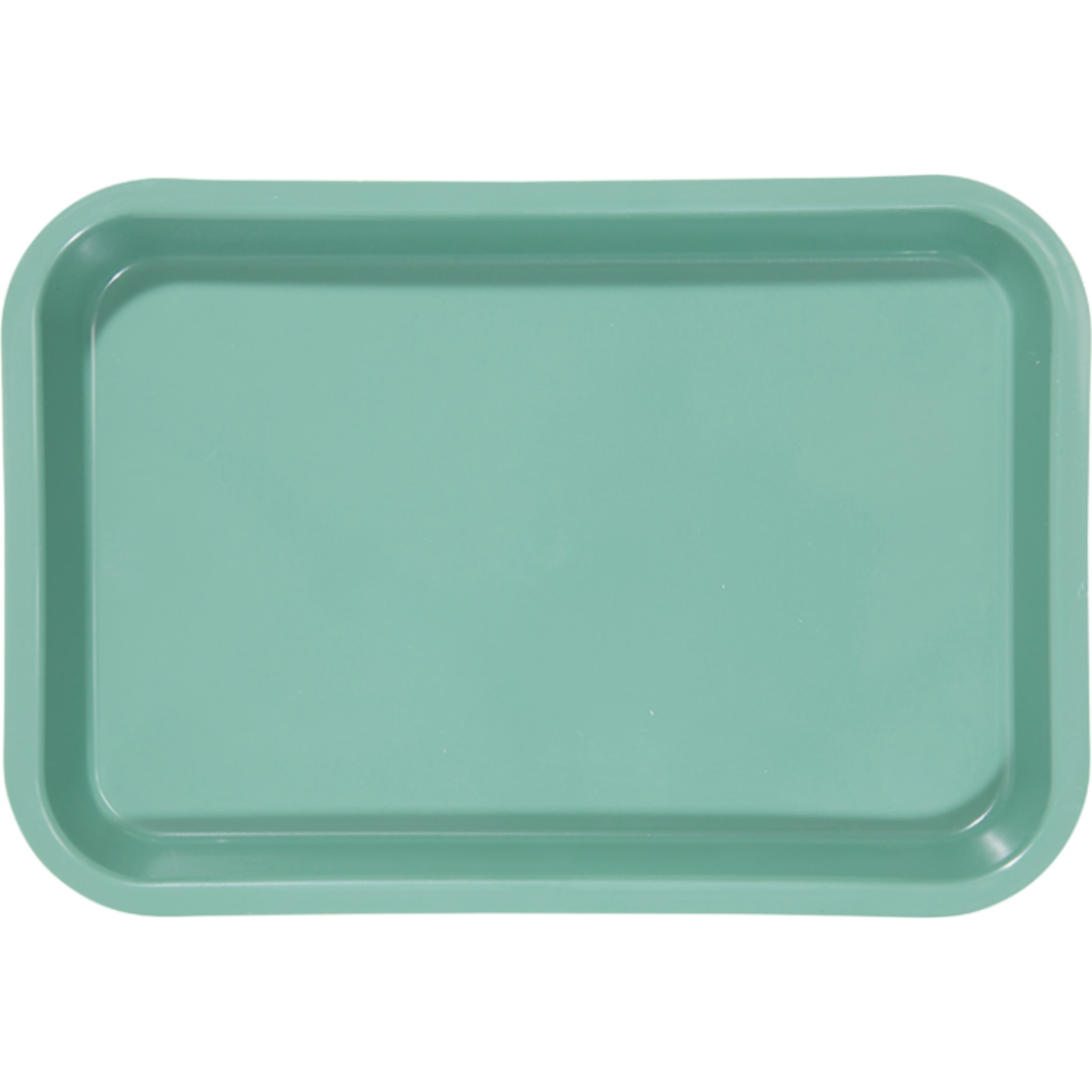 Mini Flat Set-Up Trays, Plastic, Green, 1/Pk, 20Z101D thumbnail 5