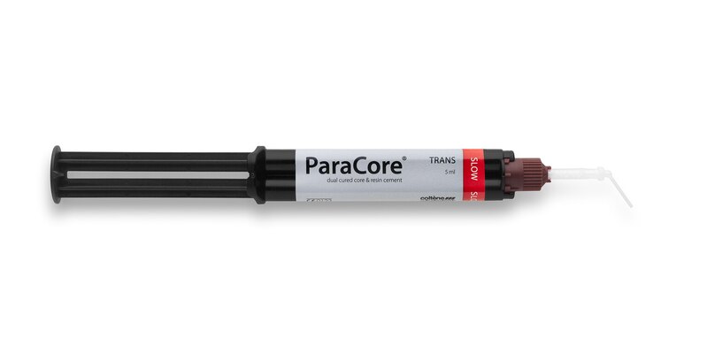 ParaCore SLOW Glass-Reinforced Core Build-Up Material, Dual-Cure, Automix Syringe Refill, 5 ml, Translucent, 2/Pk, 60011392 product image