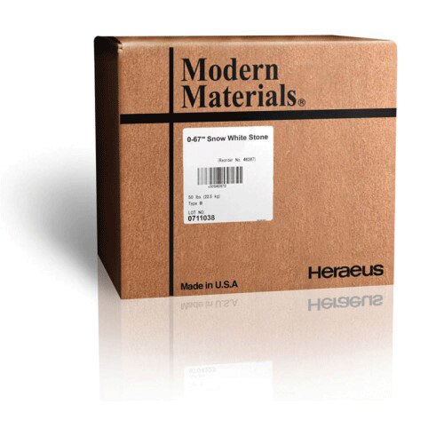 O-67 Snow White Orthodontic Stone, 25 lbs, White, 1/Pk thumbnail 9