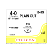 Suture Plain Gut P3 4/0 18'' 12/Bx