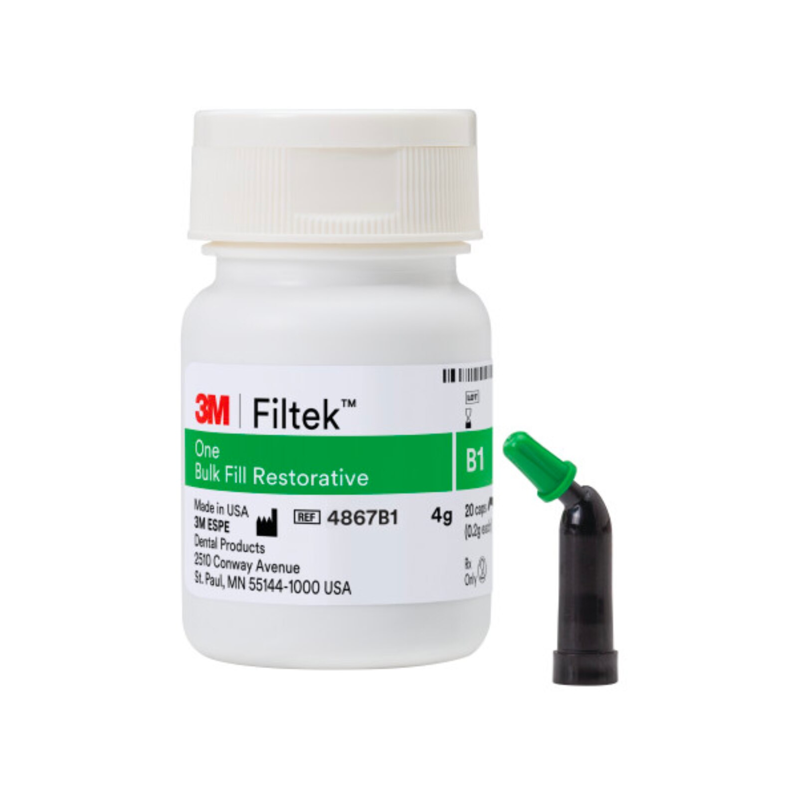 Filtek One Bulk Fill, Capsule Refill, 0.2 g, B1, 20/Pk, 4867B1 thumbnail 10