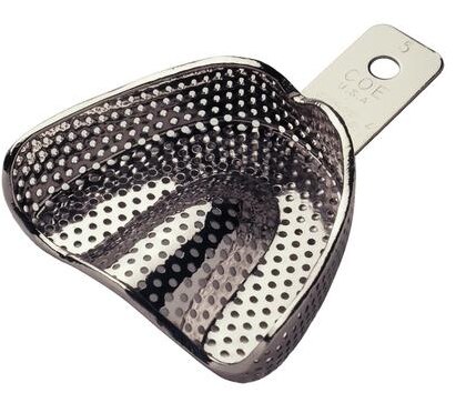 Coe Nickel-Plated Metal Perforated Regular Impression Trays, # 5, Narrow, Medium Upper, 1/Pk, 260051 thumbnail 9