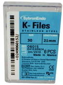 SybronEndo K-Files SS 21mm #30 6/Bx
