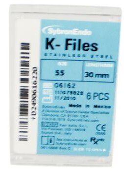 K-File, Stainless Steel, 30 mm, # 55, Red, 6/Pk, 06162 thumbnail 16