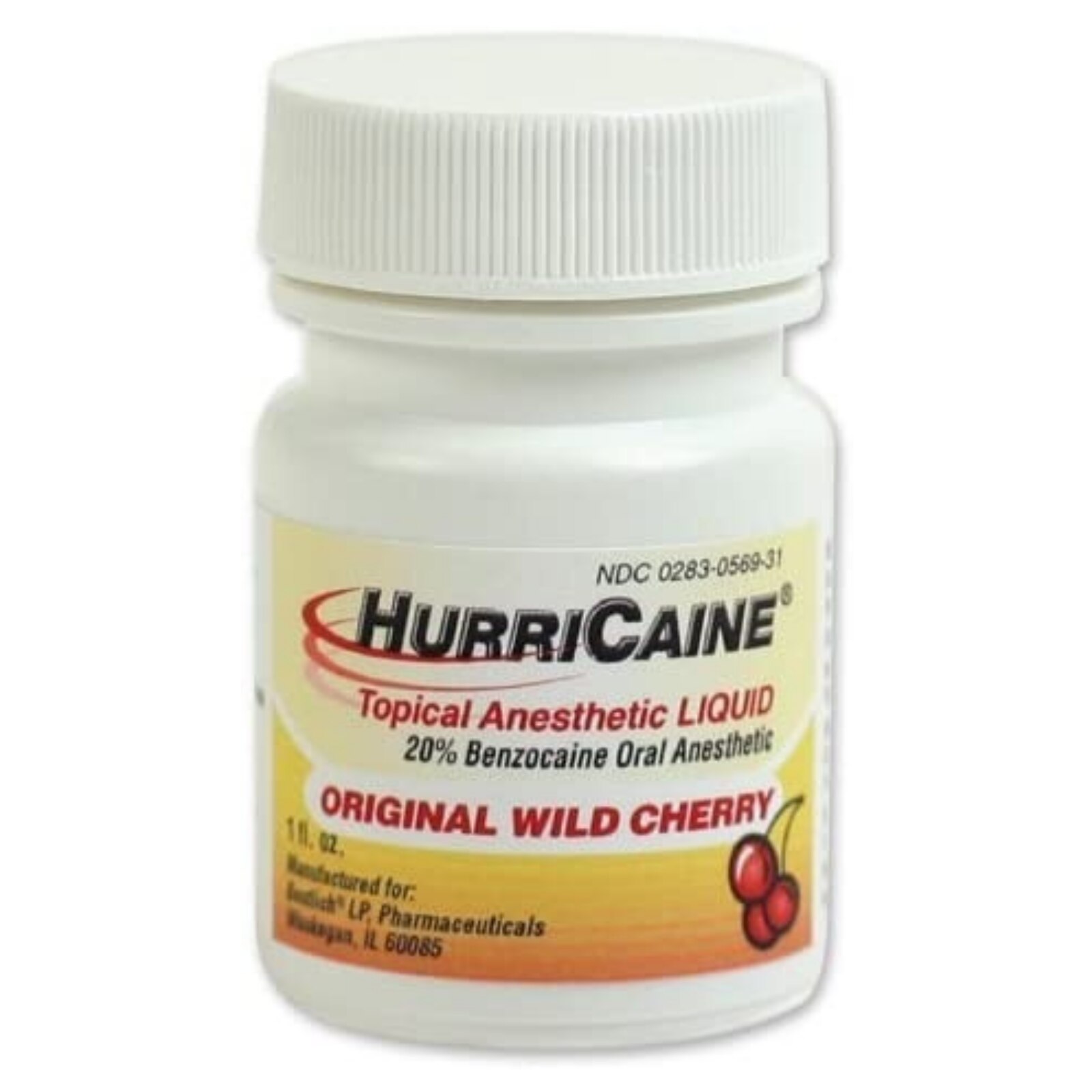 Hurricaine Topical Liquid Wild Cherry 1 fl oz/Jr product image