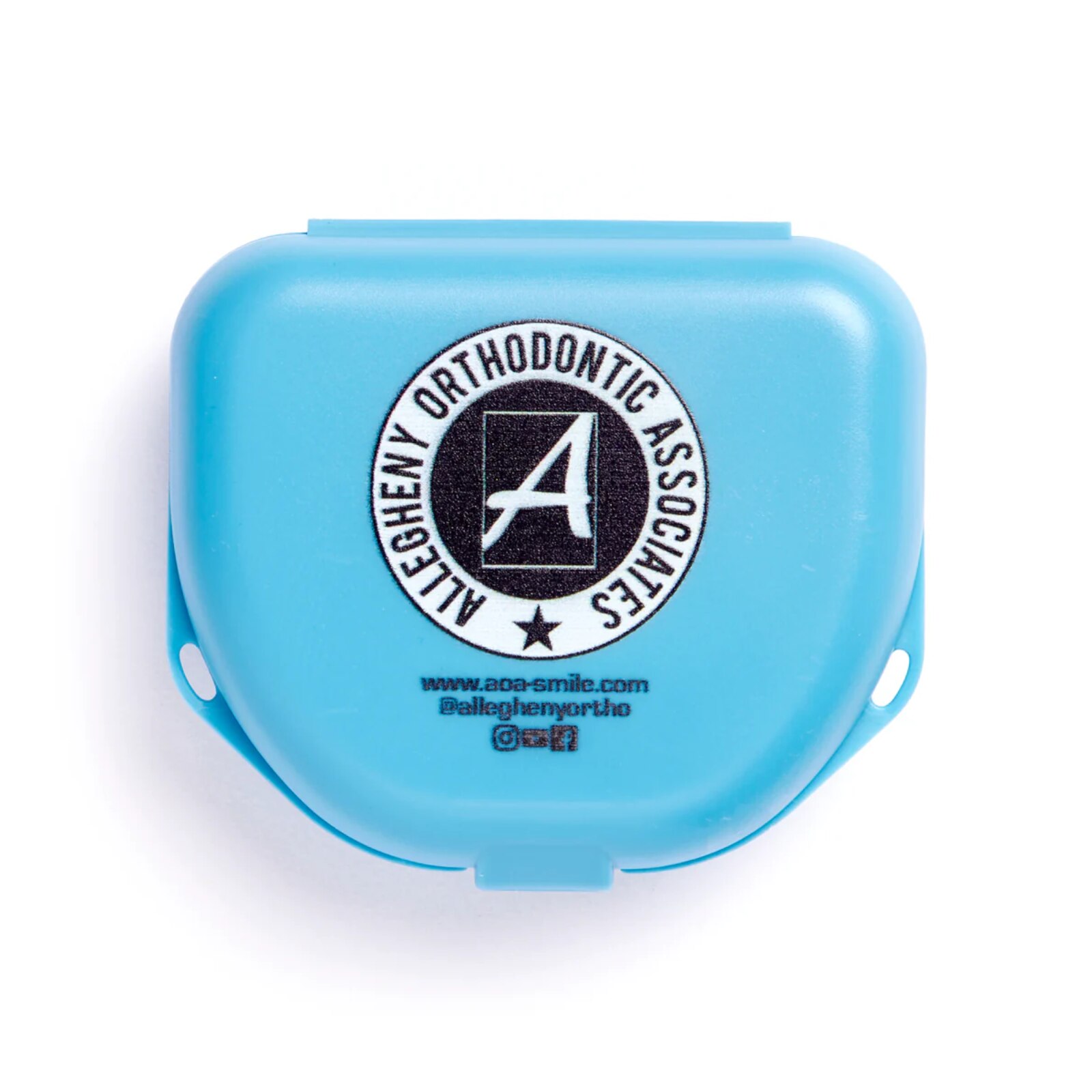 Imprinted Retainer Box 1.5 in Neon Blue 144/Pk product image