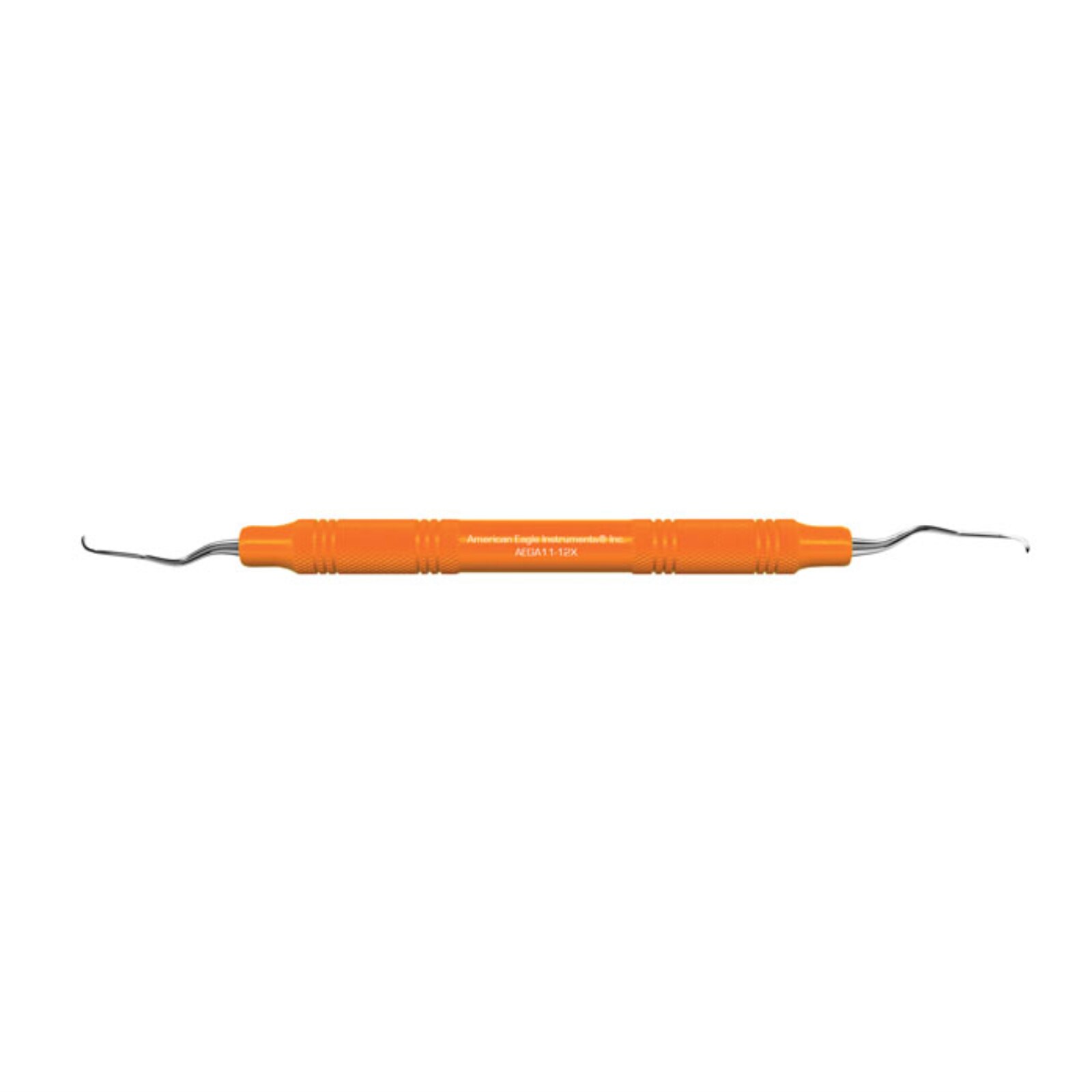 Gracey Access Curette, # 11-12, Posterior Mesial, EagleLite Handle, Resin, 3/8", Orange, 1/Pk, AEGA11-12X product image