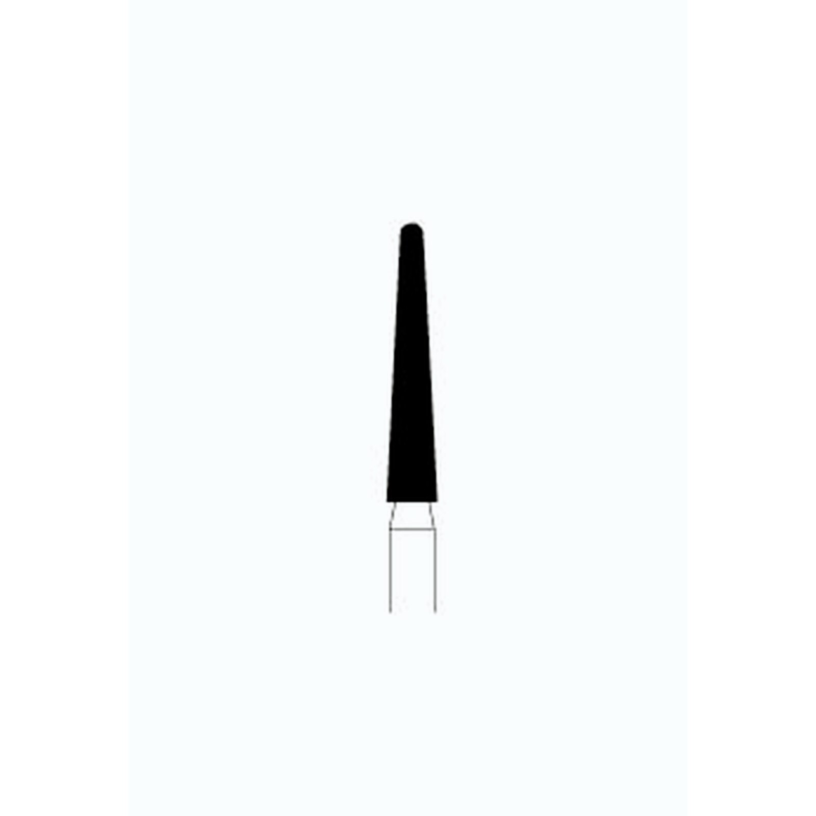 NTI Diamond Burs, FG, Long Round End Taper, # SC850L, 1.8 mm, Super Coarse, Black, 5/Pk, SC850L-018 thumbnail 4