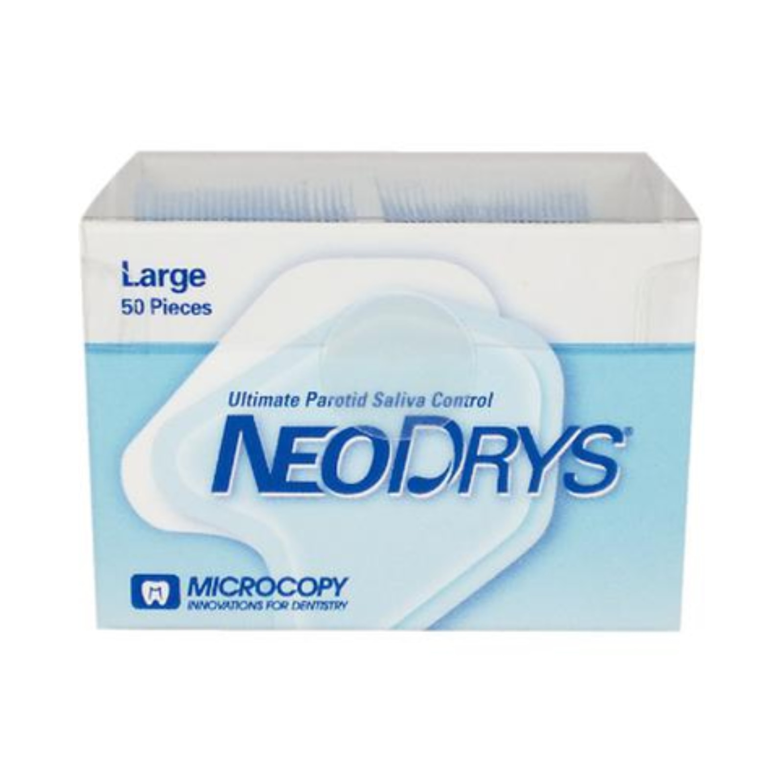 NeoDrys Original, Saliva Absorbent Cotton Roll Substitute, Large, Blue, 50/Pk, DYL thumbnail 10