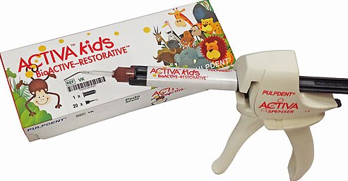 Activa Kids BioActive Composite Resin Restorative, Dual-Cure, Syringe Starter Kit, 5 ml, Pedo, 1/Pk, VKP thumbnail 6