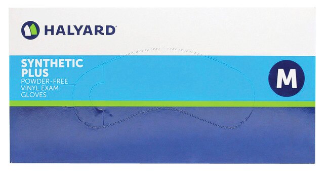Halyard Vinyl Exam Gloves Medium Clear Non-Sterile product image