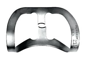Rubber Dam Clamp, # 212, Anterior, Satin Steel, 1/Pk, RDCM212 product image