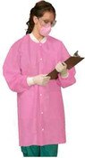 The Essentials Lab Coats Small 10/Pk Pink