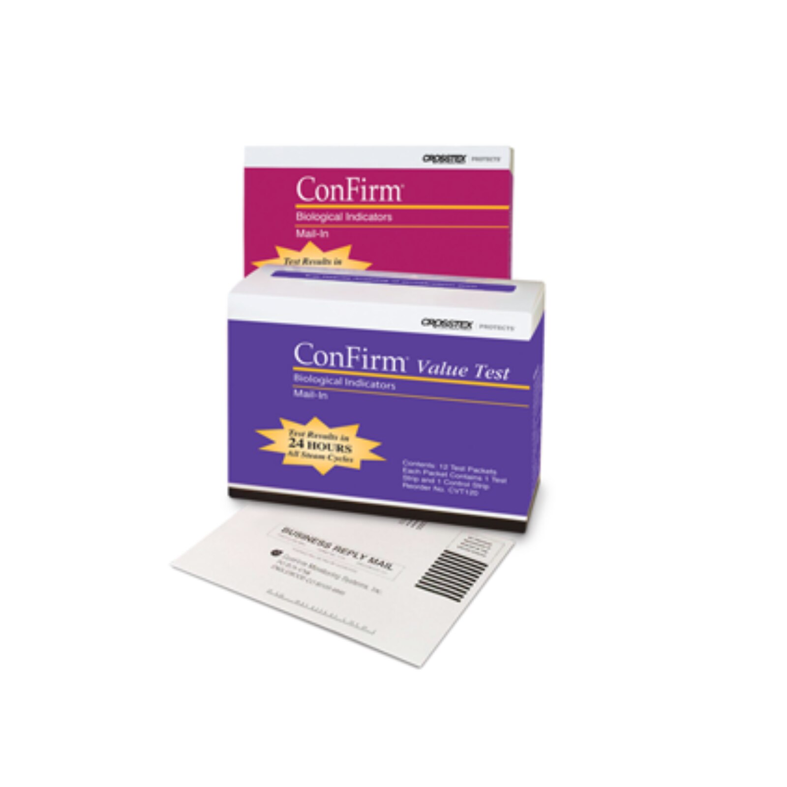 ConFirm Sterilizer Monitor, Mail-In Value Test, 2 Strip Test, 12/Pk, CVT120 product image