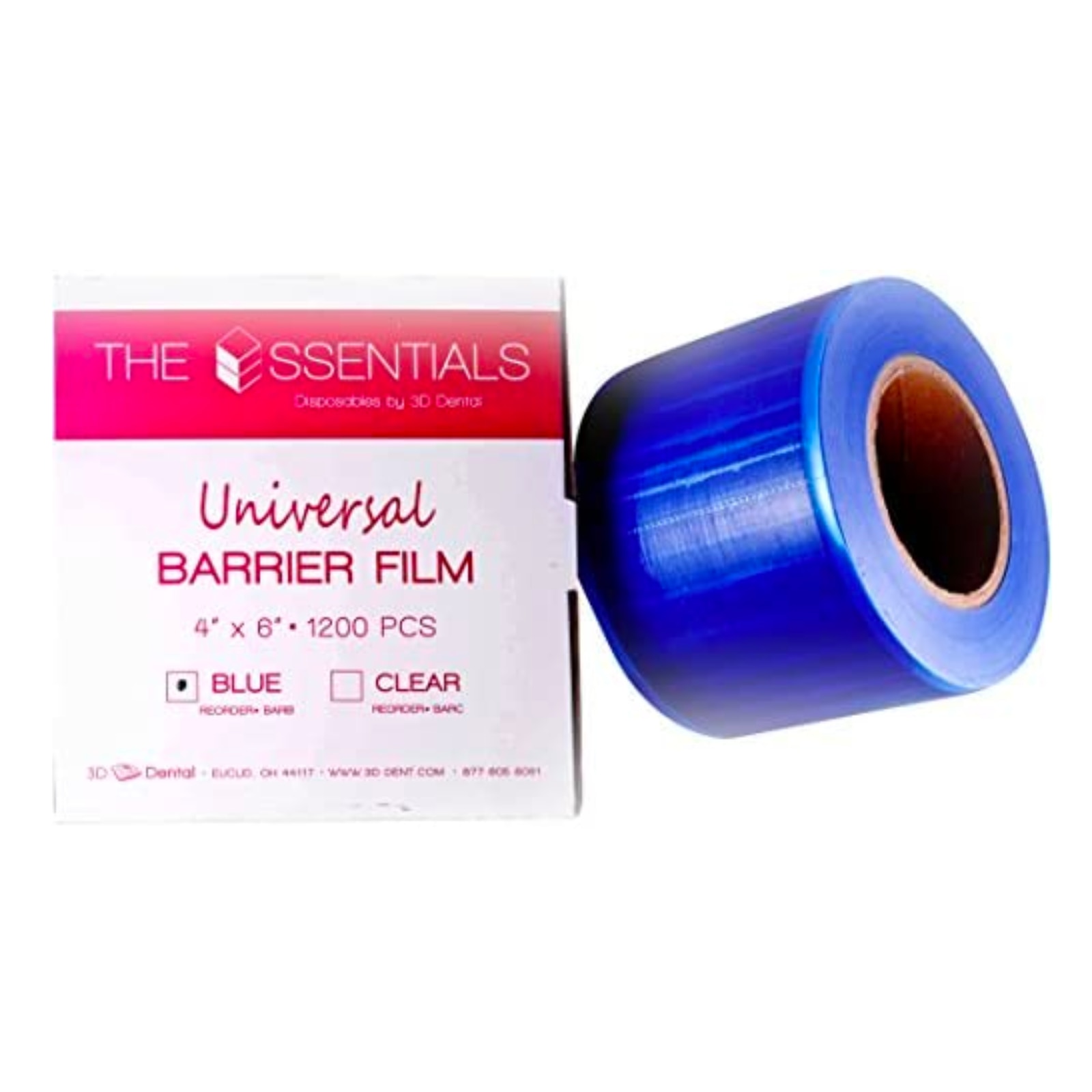 Non-Sterile Barrier Films, 4" x 6", Blue, 1200/Roll, BARB product image