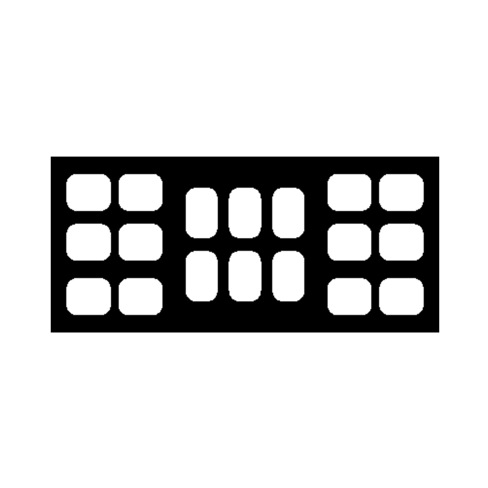 Film Mount Notched 18W8H6V4BW Pack of 100 thumbnail 3