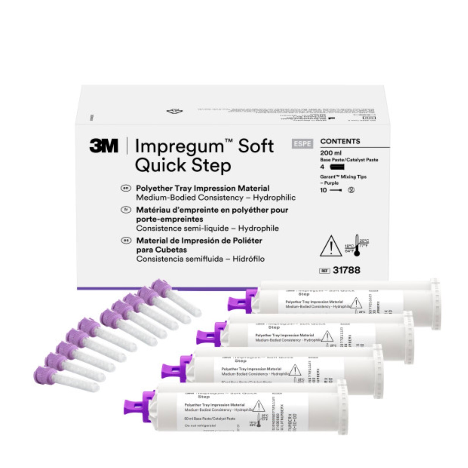 Impregum Garant Soft Polyether Impression Material, Medium Body, Quick Step, Tray Refill, Mint, 1/Pk thumbnail 5