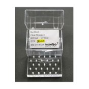 Bur Block 27 Hole RA Clear Plexiglass