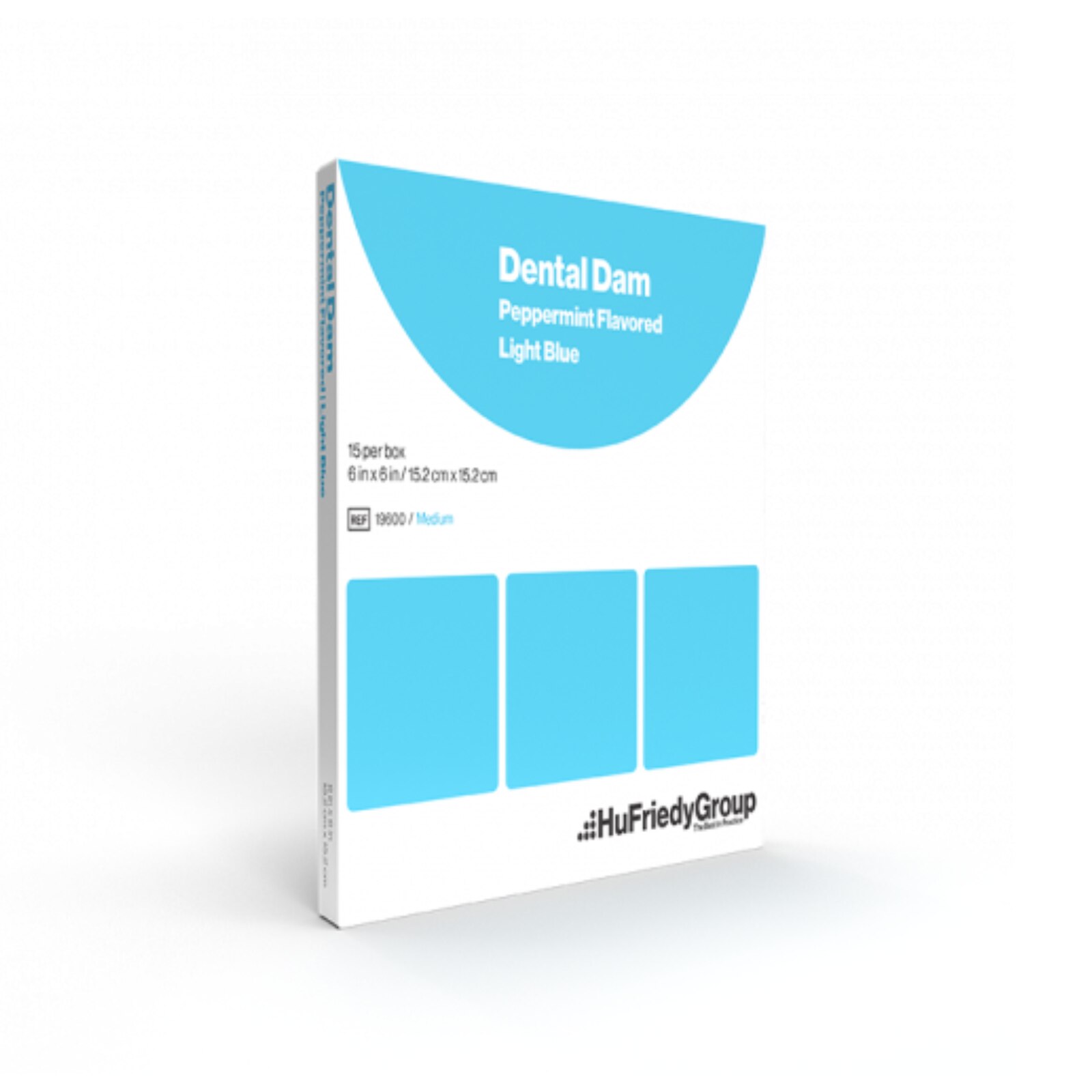 Latex Rubber Dam 5 in x 5 in Medium Gauge Black Unflavored 52/Bx product image