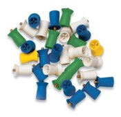 Prophy Cups Rib Latch Type Soft Blue 144/Pk