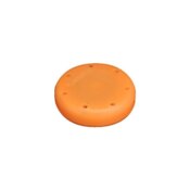 Magnetic Bur Block 7-Hole Small Round Neon-Tangerine